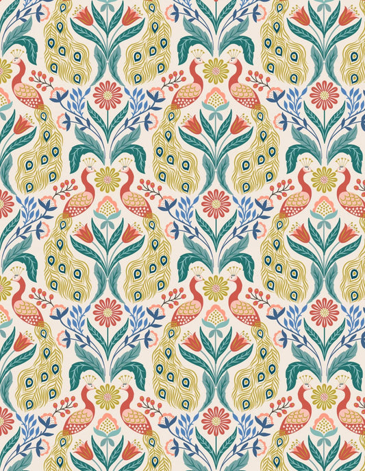 Lewis & Irene Wintertide Gold Metallic Peacock A582-1