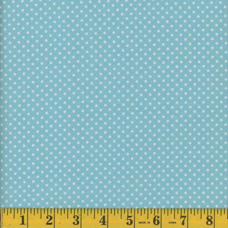 1291 Mook Fabrics Christmas Merry & Sweet Polka Dot Aqua 129171
