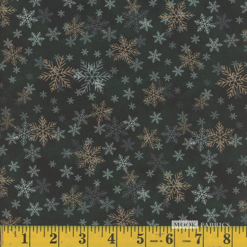 1296 Mook Fabrics Christmas Deck The Halls Snowy Delight Forest 138441