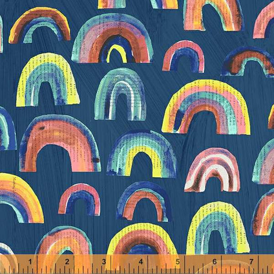 Windham Colorwash Happy Paper Rainbows Indigo 53122-3