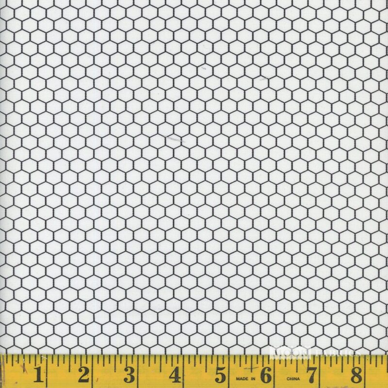 1347 Mook Fabrics Chicken Wire White 139632