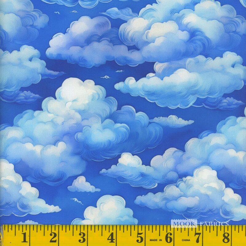 1350 Mook Fabrics Cloud 01 Blue 140674