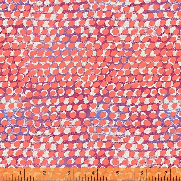 Windham Happy Layered Dot Hot Pink 53125-9