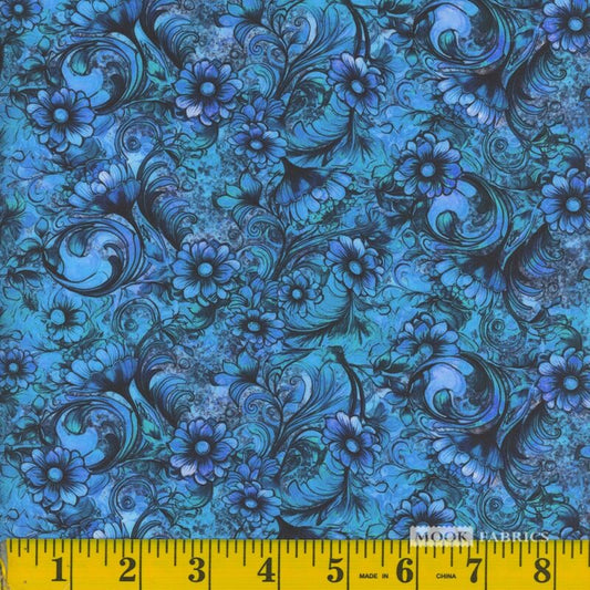 1360 Mook Fabrics Empress's Secret 27 Aqua 140201