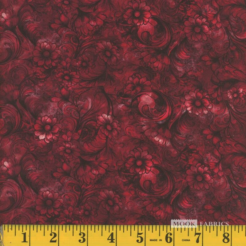 1363 Mook Fabrics Empress's Secret 17 Red 140212