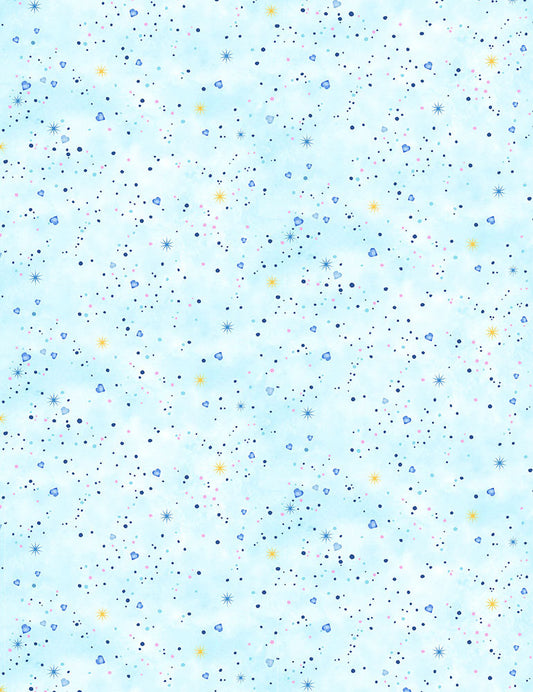 Timeless Treasures Hello Sunshine Little Dots Hearts Stars Sky KATIE-CD1349