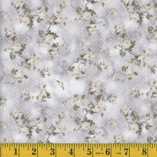 1378 Mook Fabrics Rose Delight Silver 1208385