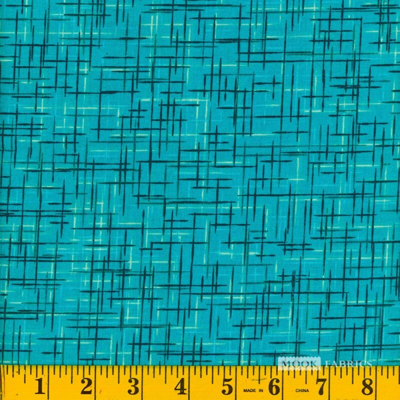 1393 Mook Fabrics 108" Wide Back Linen Look Tile Blue 134705