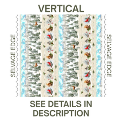 8525 Clothworks Quilt Minnesota 2021 Shop Hop Y3313-H-64 Light Caramel Stripe Vertical