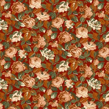 Wilmington Memories 1803-98680-387 Tonal Floral Red