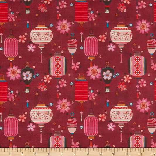 1411 Stof France Tokyo 2 Prune