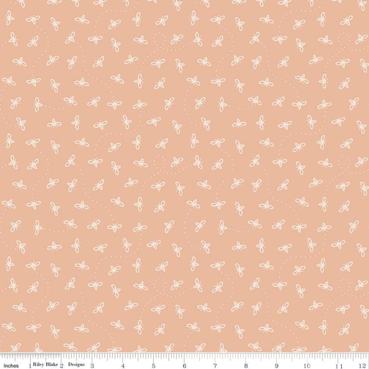 1416 Riley Blake Designs Harmony Bees Apricot C11096