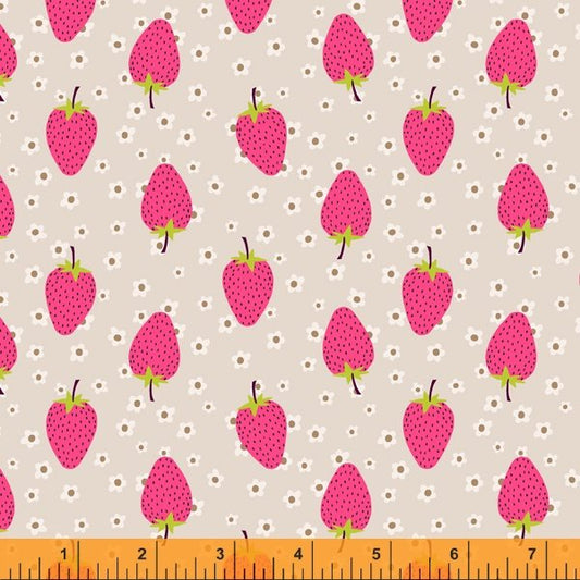 Windham Sew Good Strawberries Beige 52884-12