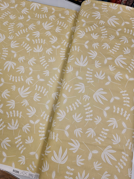 Figo (a divison of Northcott) Hand Stitched Plants Yellow 90396-52