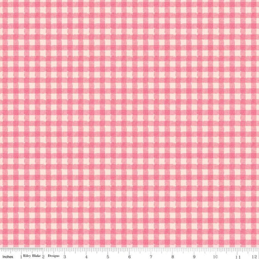 Riley Blake Strength In Pink Gingham C12624