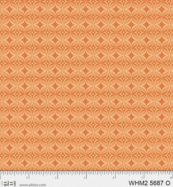 1597 P&B Textiles Whimsy II Kaleidoscope Geo Orange WHM205687O