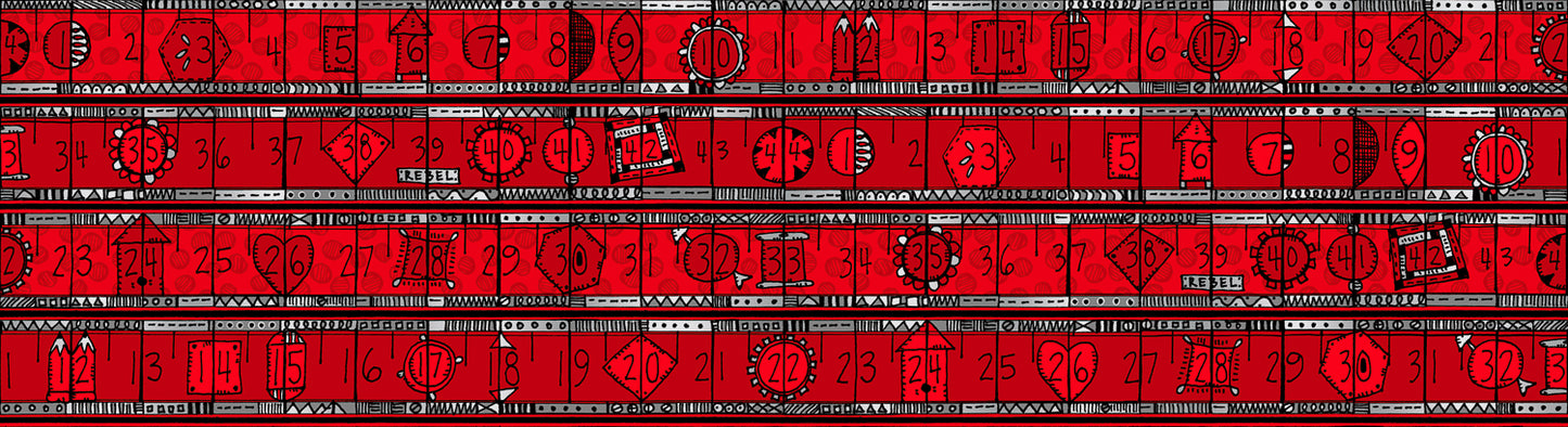 RJR Fabrics Heavy on the Metal Metal Measures Flaming Red Metallic JF302-FL1M