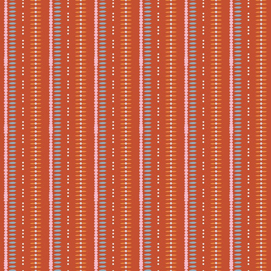 Riley Blake Heartsong Stripe Rust C11305