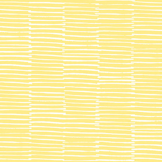 Andover Century Prints Trellis White Broken Lines by Sarah Golden CS-43-BUTTER