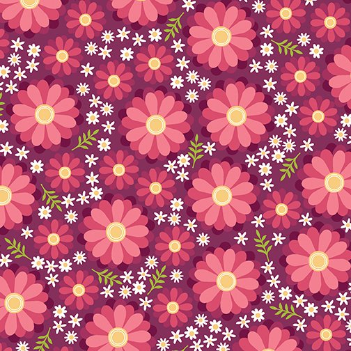 1617 Benartex Designer Fabrics Gathering Bouquet Cherry 13520-86