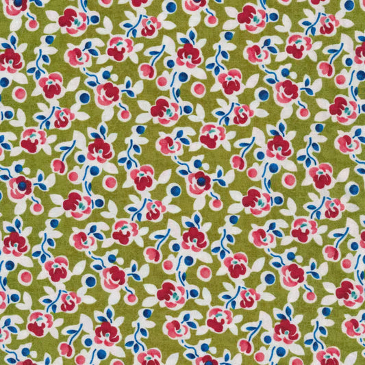1619 Benartex Designer Fabrics Wander Lane Posies Willow 13603-45