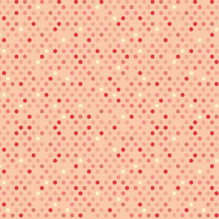 3114 Benartex Designer Fabrics Dazzle Dots 2 Peach 16206-35