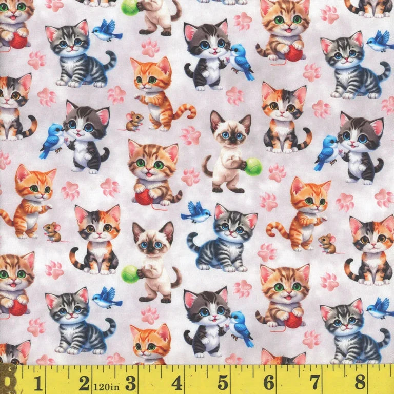 1629 Mook Fabrics Cats 144122