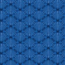 Benartex Oceana Shell Geo Blue 12535-55