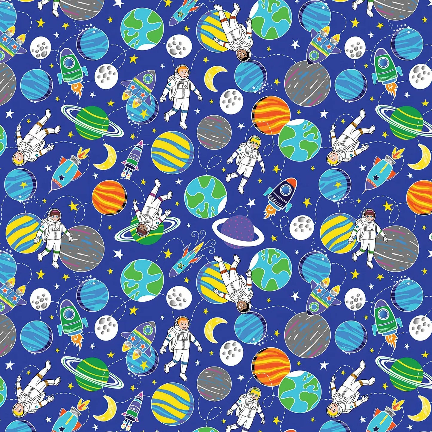 Benartex Lift Off Intergalactic Universe Royal 12603G-52