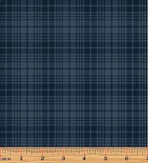 1662 Benartex Designer Fabrics A Very Wooly Winter Wool Plaid Midnight 09615-55