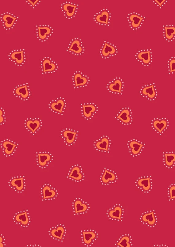 Lewis & Irene Little Matryoshka Hearts Red