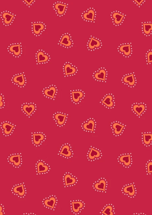 Lewis & Irene Little Matryoshka Hearts Red