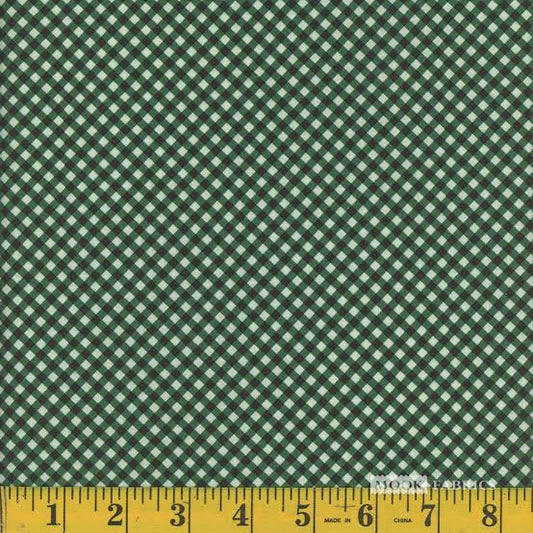 1748 Mook Fabrics Sunflower Gingham Green 130098