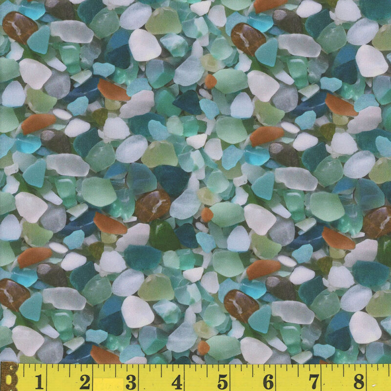 1761 Mook Fabrics Natural Textures Seaglass Green 142334