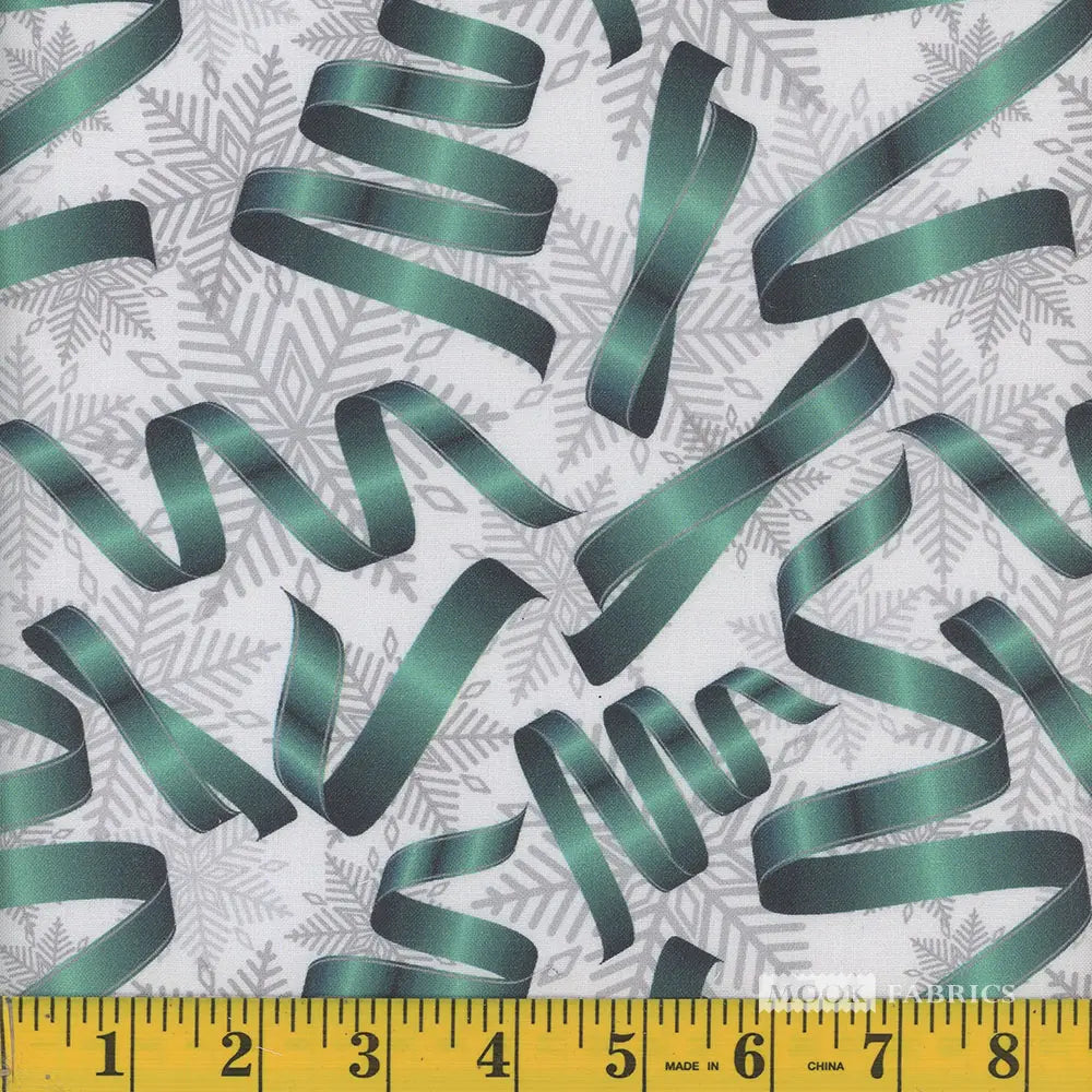 Mook Christmas Ribbons 123086 Teal