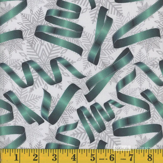 Mook Christmas Ribbons 123086 Teal