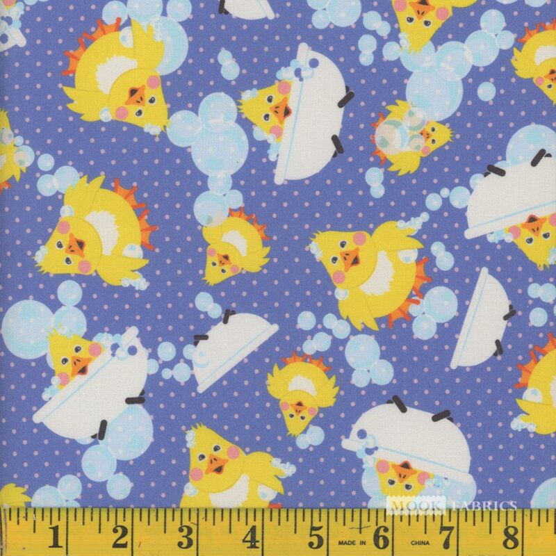 1853 Mook Fabrics Bath Time Purple 135429