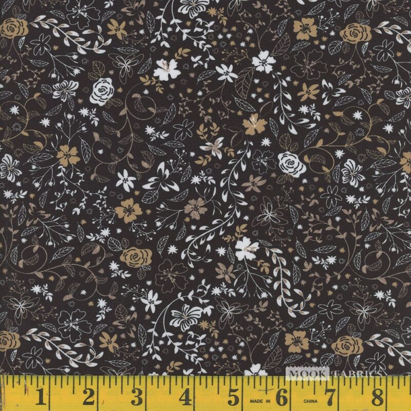 1855 Mook Fabrics Faux Metallic Gold 138253