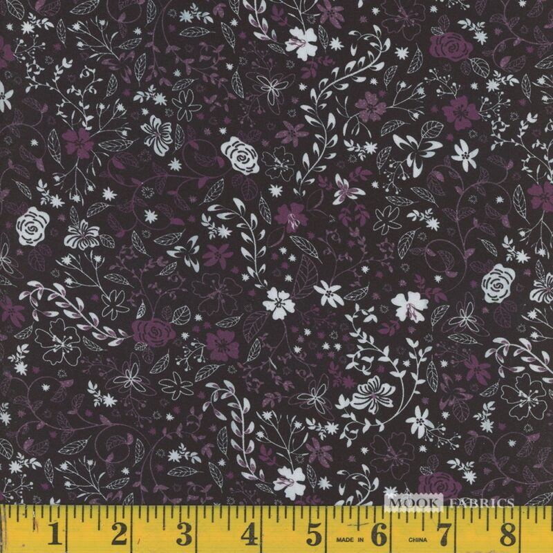 1856 Mook Fabrics Faux Metallic Italian Plum 138250