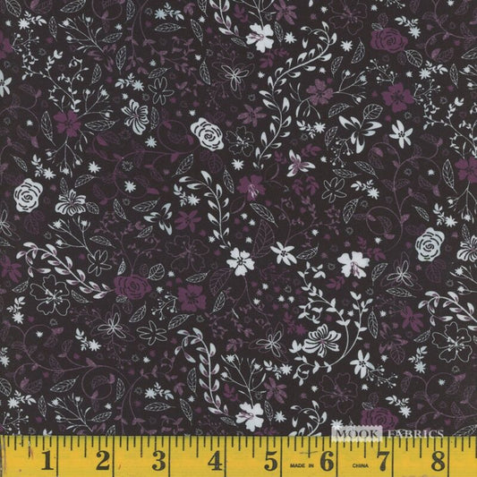1856 Mook Fabrics Faux Metallic Italian Plum 138250