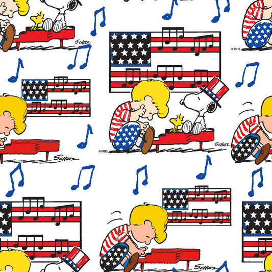 Springs Creative Linus Snoopy Americana White 0179407