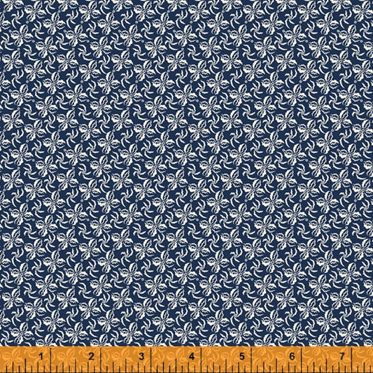 Windham Lexington Ribbon Floral Navy 52965-4