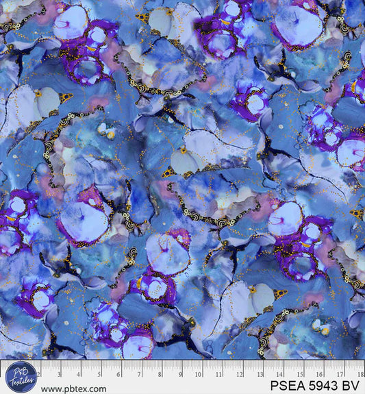 1904 P&B Textiles Painted Sea Tonal Allover PSEA05943BV