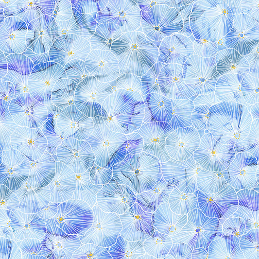 1905 P&B Textiles Painted Sea Linear Bursts PSEA05945LB