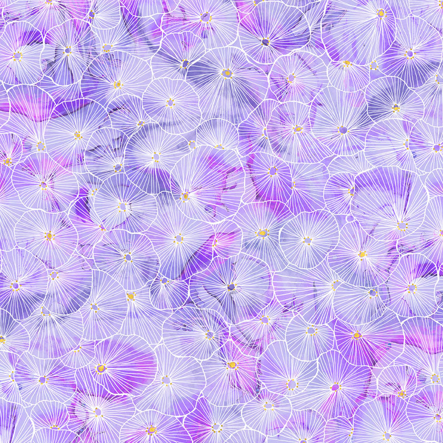 1906 P&B Textiles Painted Sea Linear Bursts PSEA05945V