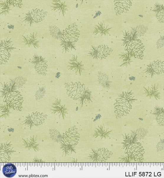 1912 P&B Textiles Lodge Life Pinecone Linework Toss LLIF05872LG