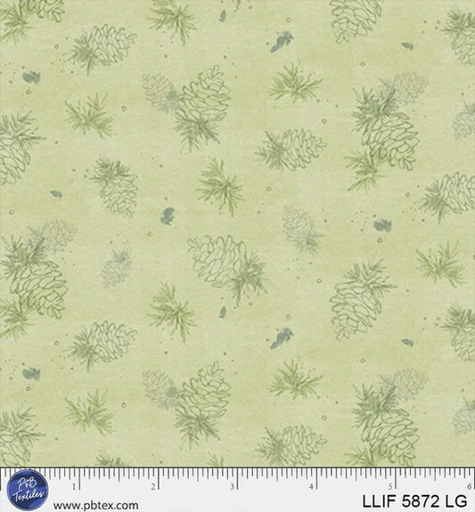 1912 P&B Textiles Lodge Life Pinecone Linework Toss LLIF05872LG