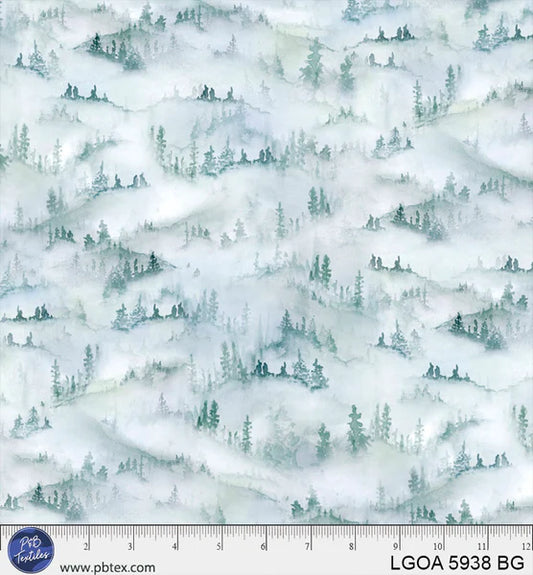 1918 P&B Textiles Let's Go On An Adventure Scenic Mountain-Scape LGOA05938BG