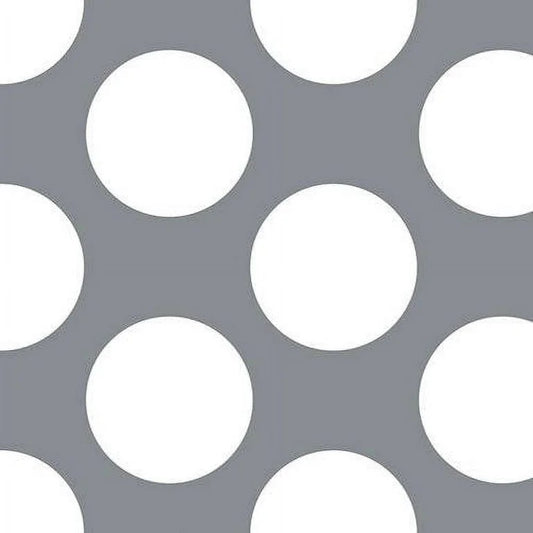 Gray with Large White Dots