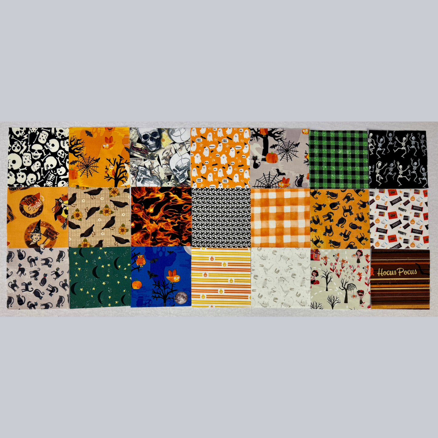 BOO to YOU!  2 1/2" Mini Charm Squares Exclusive 42 Piece Pre-Cut
